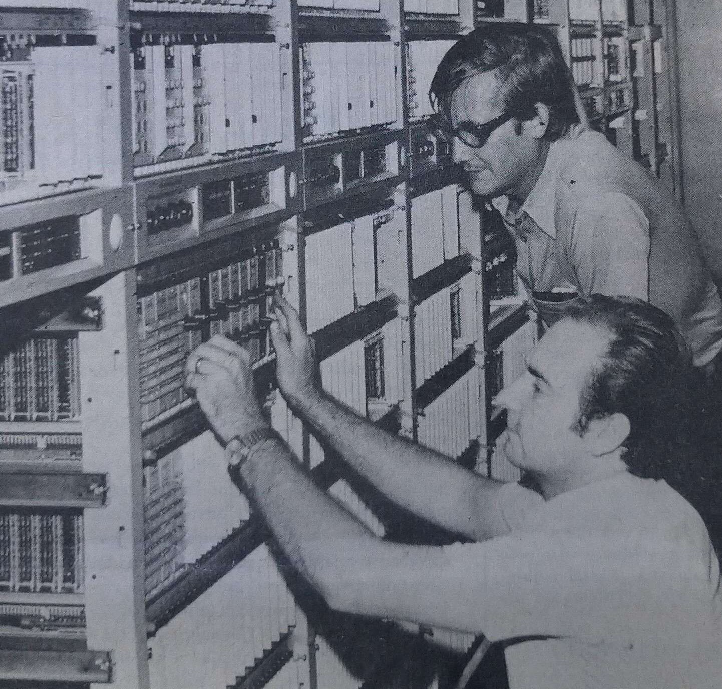 Mudança no sistema telefônico de Maringá - 1975