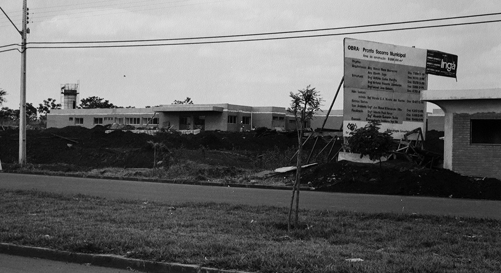 Obras do Hospital Universitário de Maringá - Década de 1980