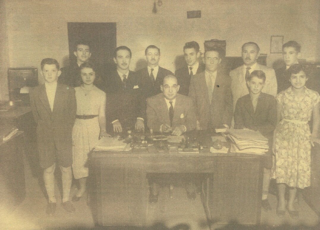 Equipe do 1º Cartório de Maringá - Anos 1950