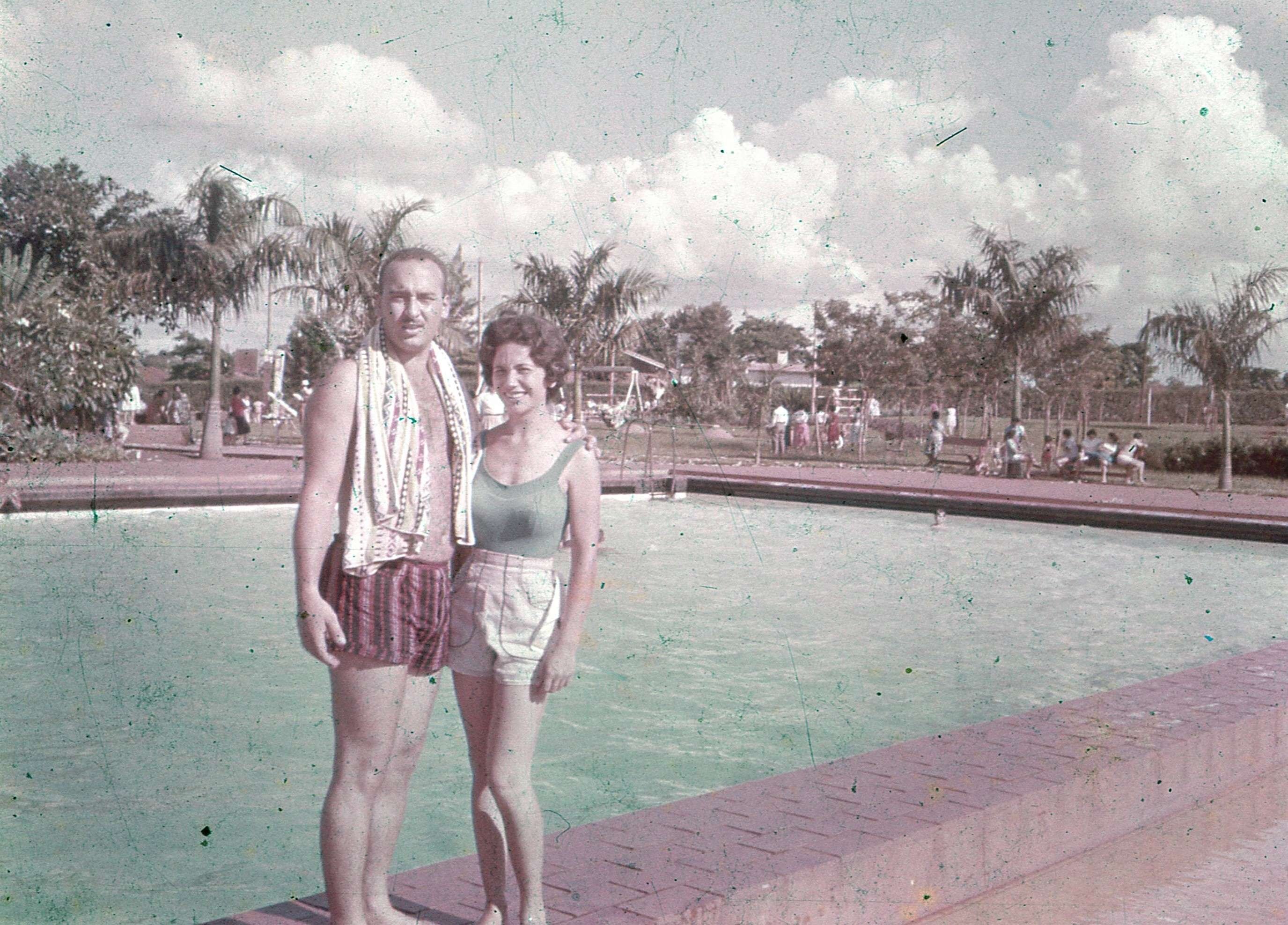 Casal no Maringá Clube - Anos 1960