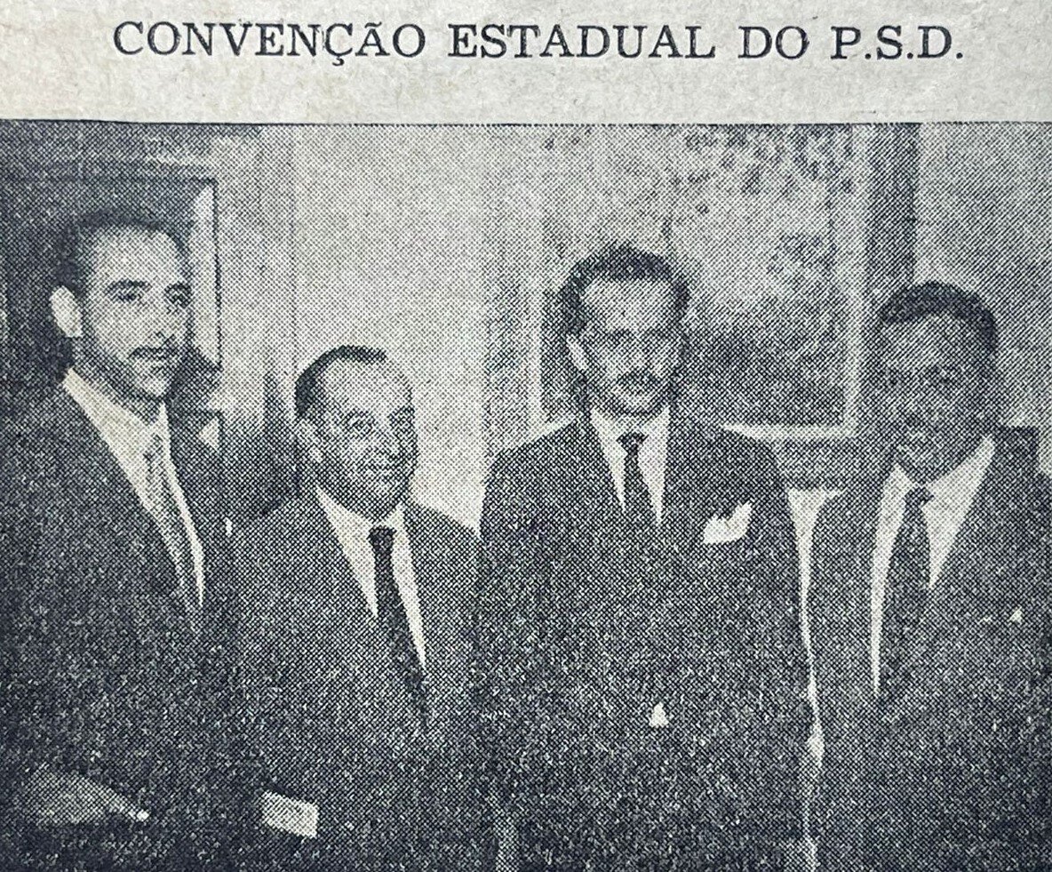 Néo Alves Martins definido na Convenção do PSD - 1958