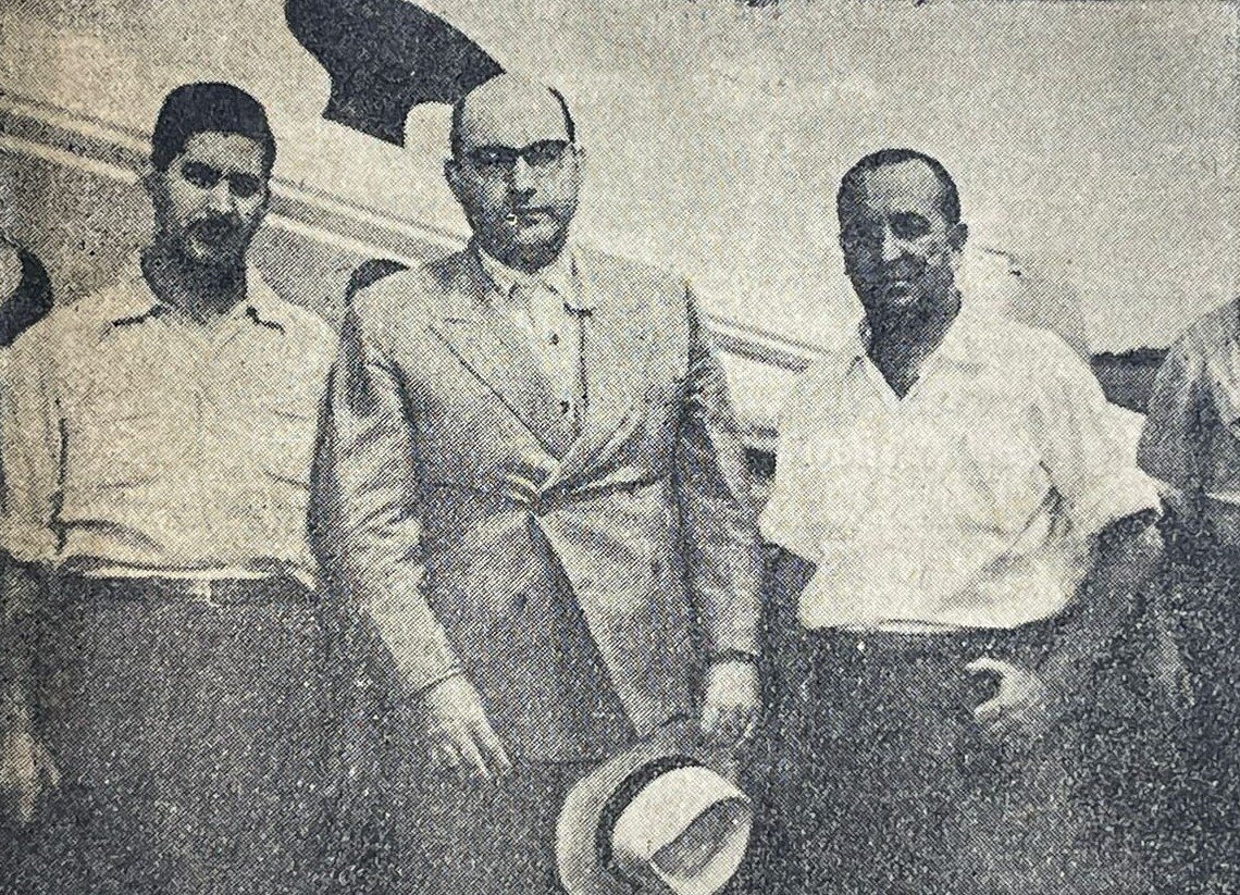 Moysés Lupion visita Maringá - 1958
