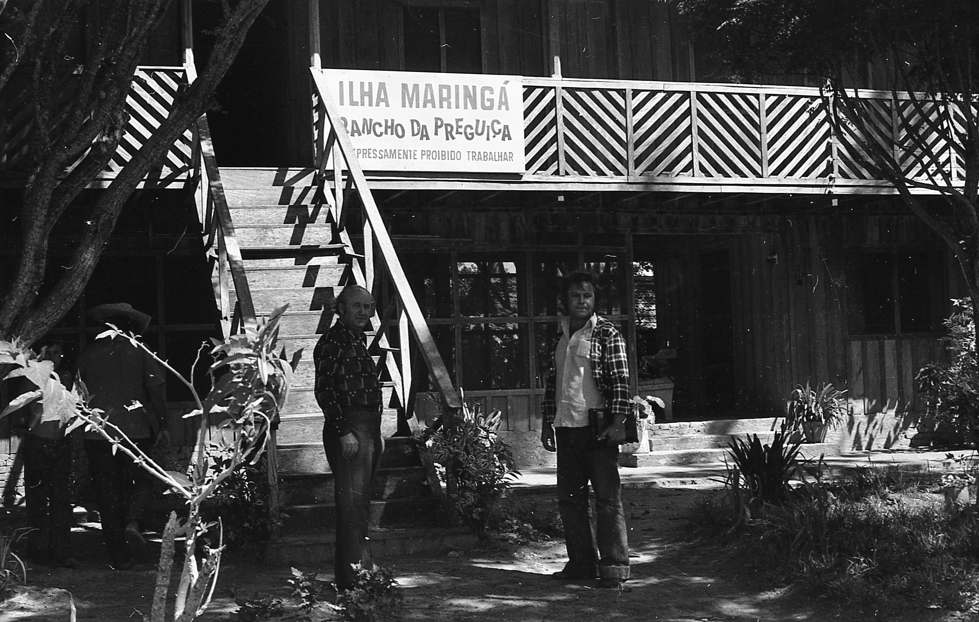 Joaquim Moleirinho na Ilha Maringá - Década de 1970