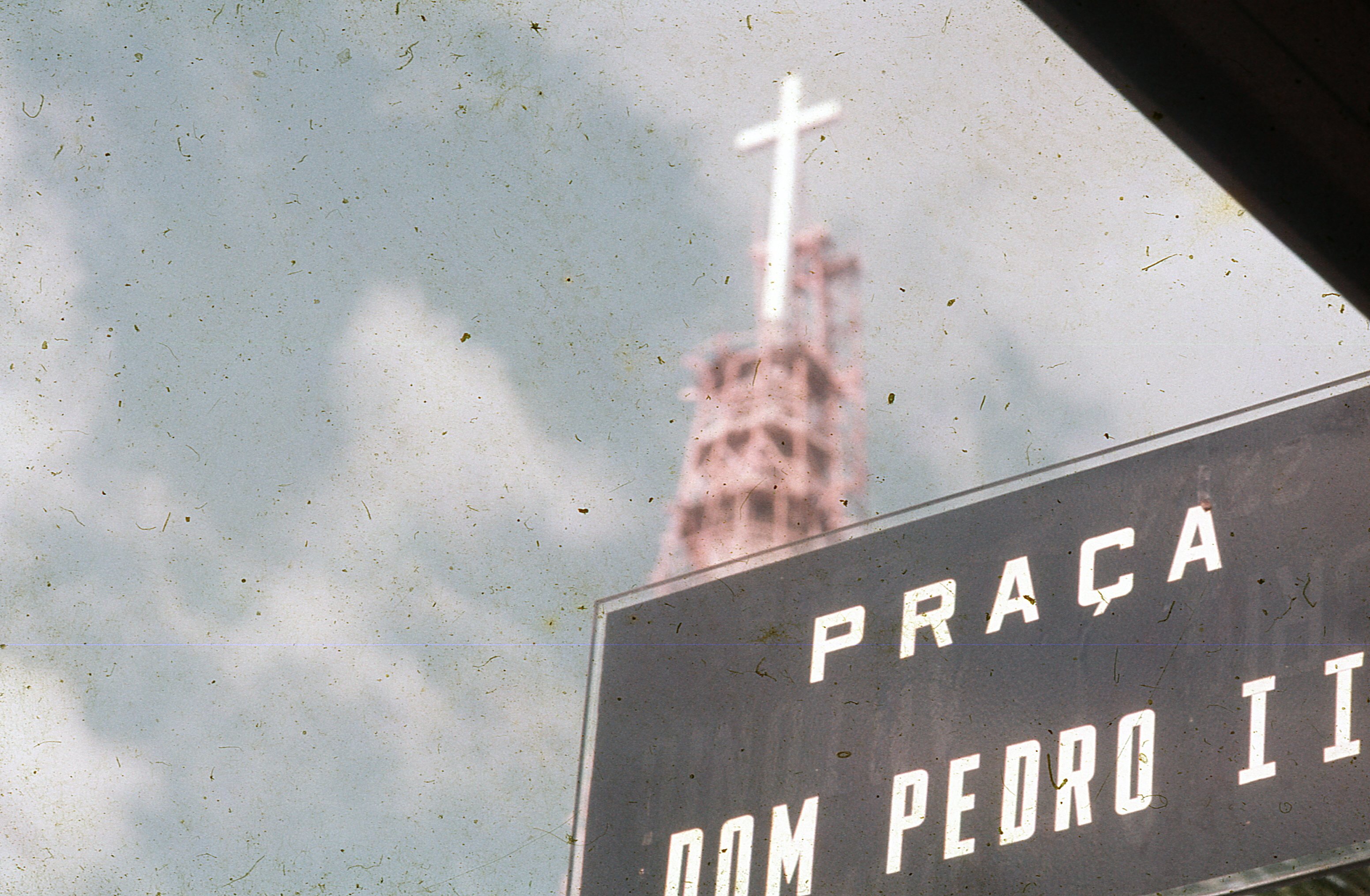 Placa da praça Dom Pedro II - 1972